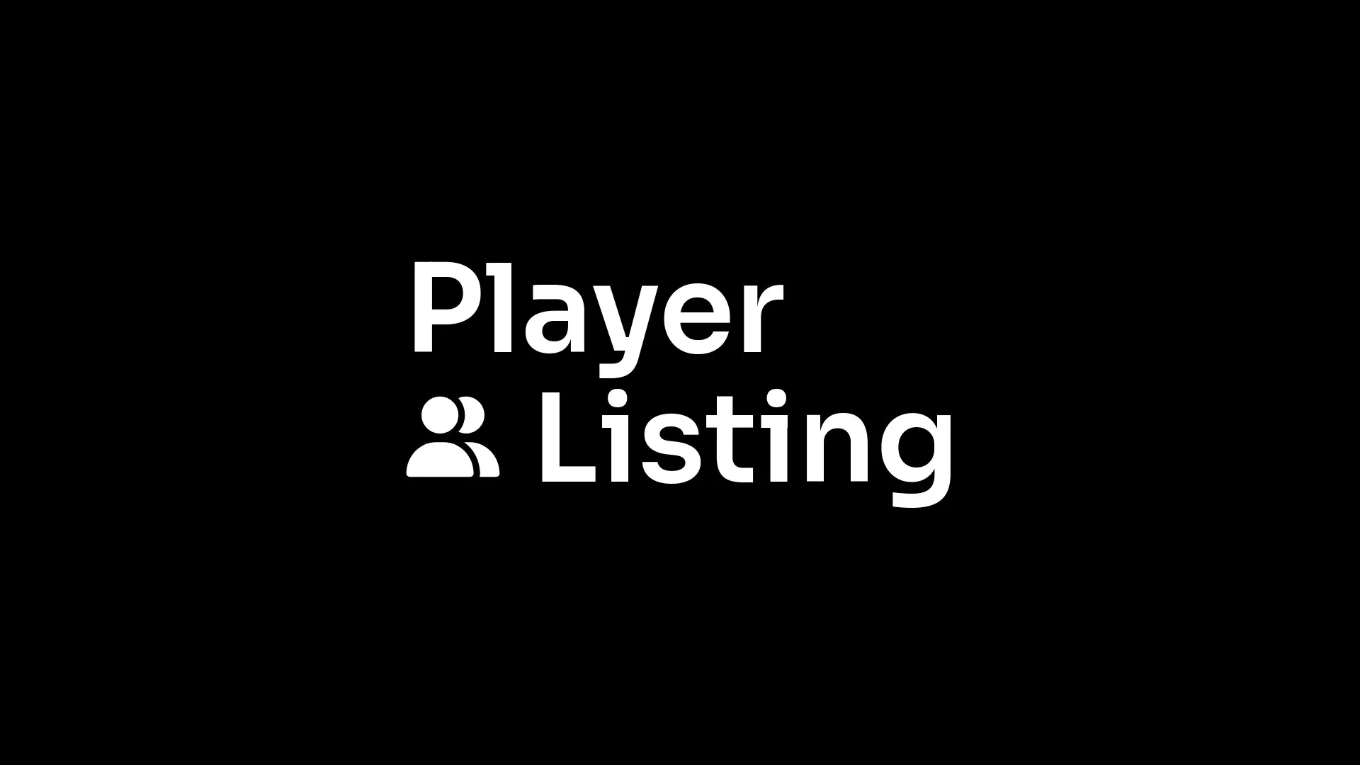 Player Listing Banner