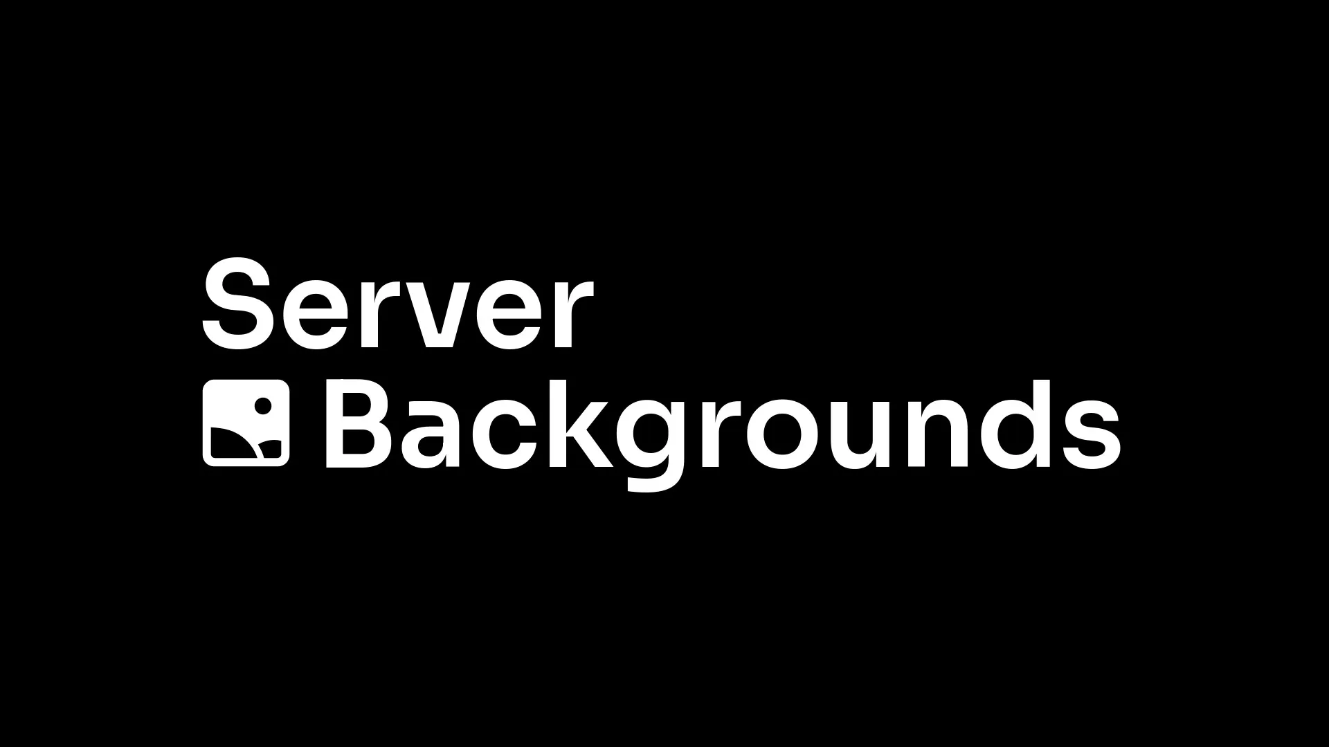 Server Backgrounds Banner