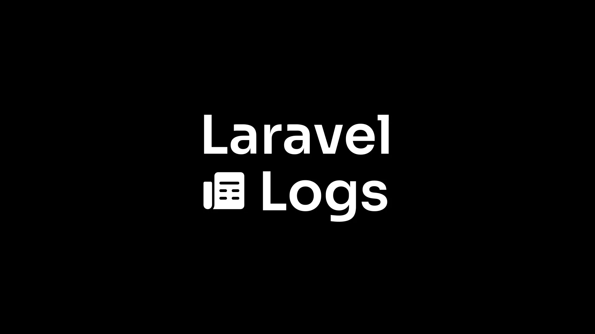 Laravel Logs Banner